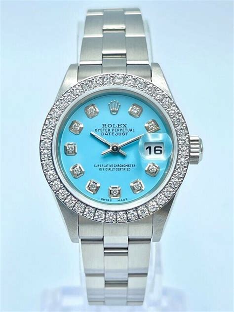 women rolex tiffany blue|rolex tiffany blue face.